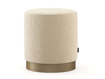 SUBLIME - Upholstered round fabric pouf by Stylish Club - view 2